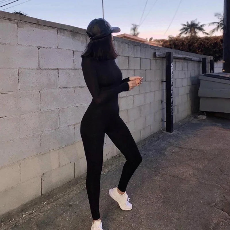 long sleeve sport Jumpsuit